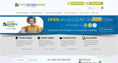 Desktop Screenshot of firstglobal-bank.com