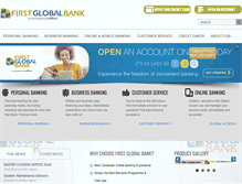 Tablet Screenshot of firstglobal-bank.com